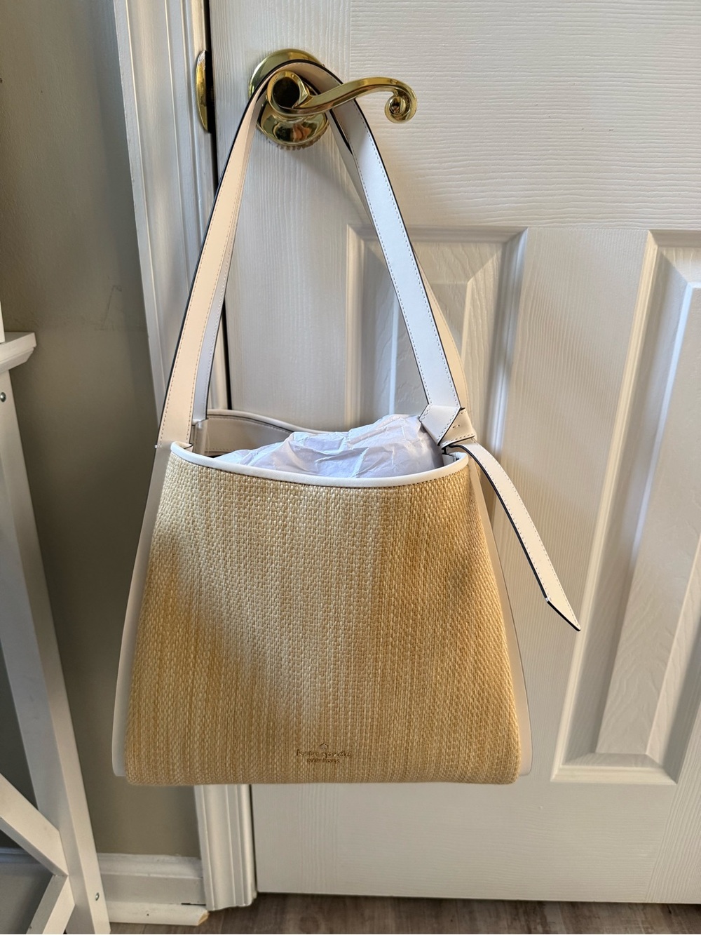 NWT Kate Spade New York Knott Carryall  Woven Tote